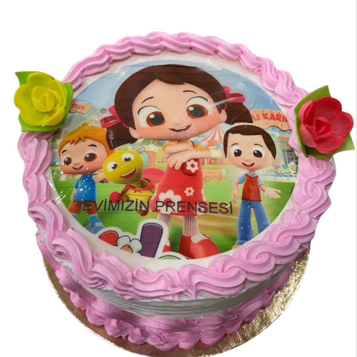 Çizgifilm Resimli Pasta