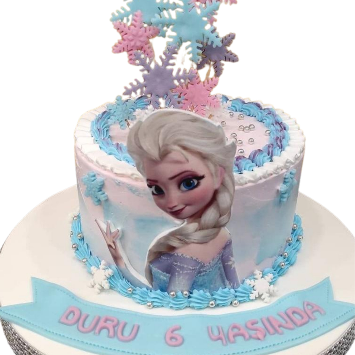 Karlar Kraliçesi Resimli Pasta